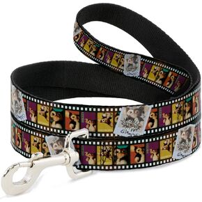 Buckle-Down Dog Leash Gremlins Gizmo Filmstrip Poses Multi Color 4 Feet Long 0.5 Inch Wide