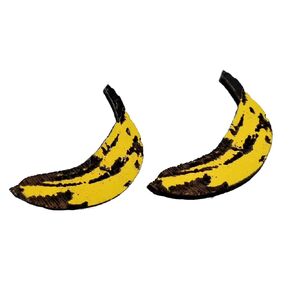 Dainty Banana Pop-Art Wood Stud Earrings