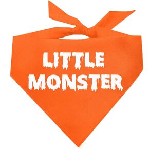 Little Monster Halloween Dog Bandana (Black, OS 402)