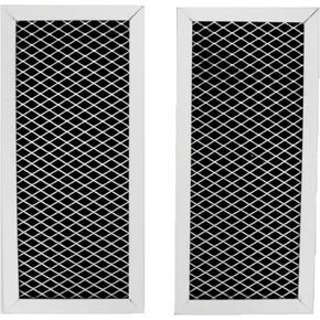 2 Pack DE63-30016G Microwave Charcoal Filter for Samsung GE Grill Microwave Oven, Replaces WB02X10956, JX81H, WB02X11544, DE63-30016A, DE63-30016G, DE63-00367H, 4864753, DE63-00367D