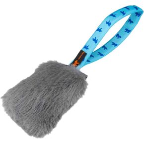 Tug-E-Nuff Faux Rabbit Fur Pocket Squeaker | Durable Dog Tug Toy | Ideal for Interactive Dog Training and Dogs of All Ages | Made of Tough Faux Fur | Puncture Proof Squeaker | 30cm (11.5 inches)