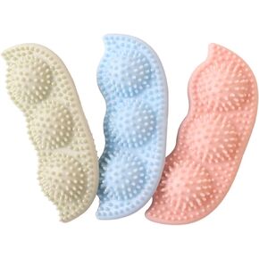 3 Pack Dog Chew Toys,Pea Pod Chewing Toy Bite Resistant Teeth Grinding Teeth Cleaning Dog Toys for Puppies Small and Medium Dog