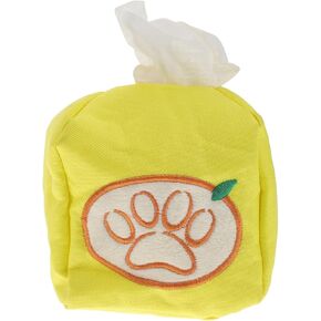 balacoo Pet Paper Towel Chew Toys for Puppies Calming Toys Chewing Toys for Dogs Pet Tissue Box Toy Dogs Slow Feeder Game Pet Supplies Puppy Sniffing Toy Dog Toy Dog Comforting Toy Yellow in Kuwait