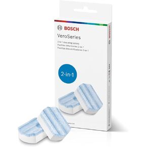Bosch Original TCZ8002US Descaling Tablets, 3 Tablets Per Pack, 2-in-1 Eliminates Limescale and Protects Against Corrosion VeroCafe Fully Automatic Espresso Machines
