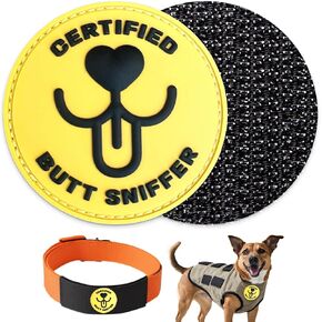 I Nose The Way Funny Patches for Dog Harness - PVC Rubber Dog Vest Patches, Tactical Morale Patch with Hook & Loop Fastener, Cute Accesories for Backpacks, Jackets, Collars, Working and Training Dogs.
