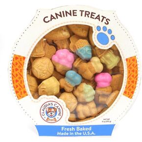 Claudia's Canine Bakery - K-9's Favorite Things - Gourmet Peanut Butter Dog Treats - 10 oz.