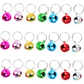 balacoo 24pcs Pet Bell Accessories Pet Bells Decorative Dog Bells Cat Collar Bell Ring Doorbell Wired with Chime Kitten Ornament Nativity Crafts Cat Supply Cat Accessory Dog Accessory in Saudi Arabia