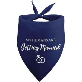 My Humans are Getting Married Dog Bandana Wedding Engagement Dog Bandana Wedding Engagement Announcement Wedding Photo Prop Pet Accessories for Dog Lovers Owner Gift