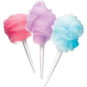 Cotton Candy Cones [300 Pack] - White Cotton Candy Sticks | Kraft Paper Cotton Candy Cone | Carnival Cotton Candy Machine Supplies for Floss Sugar Cotton Candy Maker Concession Essentials