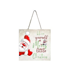 Twisted R Design Hanging Small Wooden Sign - Christmas Decorations, Ornament Kitchen Art Sign, Wall Hanging Home Decor w/Rustic Art - Let's Bake Stuff Drink Hot Cocoa & Watch Christmas Movies, 5x5 in