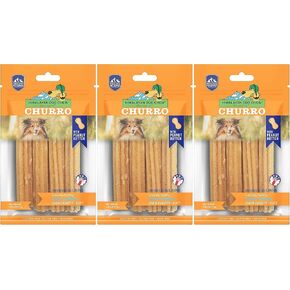 3 Pack of Peanut Butter Yaky Churros Soft Chews, 4 Ounces Each, for Dogs, No Lactose or Grains
