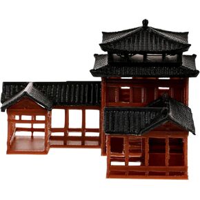 SUPVOX Large Chinese Building:Resin Aquarium Castle Decorations Classical Asian Pagoda Statue Oriental Japanese Shrine Tower Sculptures for Zen Garden Fish Tank Ornaments