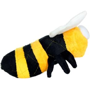 MIGHTY- Bug Junior Bee - Squeaker - Multiple Layers. Made Durable, Strong & Tough. Interactive Play (Tug, Toss & Fetch). Machine Washable & Floats