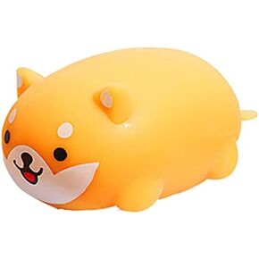 2PCS Novel Interesting Extrusion Decompression Cute Shiba Inu Dog Squeeze Hand Pinch Animal Pet Toy Pressure Release Handle Stress Relief Birthday Toys and Adult Gifts
