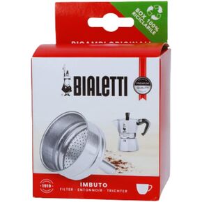 Bialetti Spare Parts, Includes 1 Funnel Filter, Compatible with Moka Express, Fiammetta, Break, Dama, Moka Timer and Rainbow (6 Cups)