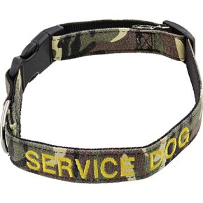 Mondo Medical Emotional Support Service Dog Collar - 14 to 21in Camo Medium Dog Collar for Medium Sized Dogs