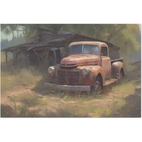 Papa's Ol' Truck Large Decoupage Paper, 20" x 30" (For Furniture, large projects)