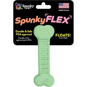 Spunky Pup Spunkyflex Dog Toy | Floatable, Flexible & Durable Fetch Toy | Bone,Assorted,7003