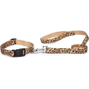 Animal Print Dog Leash, 4-Feet x 5/8-Inch Lead, Cheetah