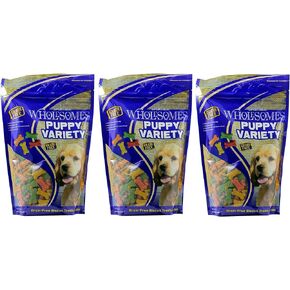 (3 Pack) Sportmix Wholesomes Puppy Variety Grain-Free Dog Biscuits, 2 lbs Per Bag3