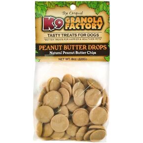 K9 Granola Factory Peanut Butter Drops Dog Treat (8 oz Bag)