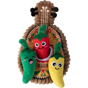 Fringe Studio Plush Dog Toy Set, Interactive Hide and Seek Play, Fiesta Till You Siesta, Pet Shop Collection (289226)