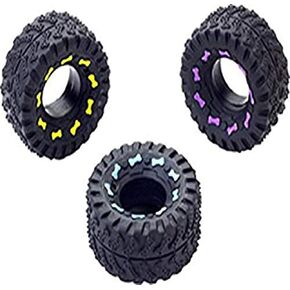 Ethical Squeaky Vinyl Tire Dog Toy, 3-1/2-Inch