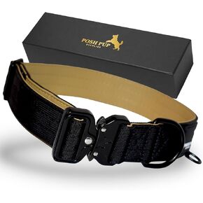 Heavy Duty Dog Collar – 1.5 Inch Thick Dog Collar – Durable Military Grade Nylon Large Dog Collar for powerful Large Dogs – 18-27 Inch Adjustable Collar for Dogs with Metal Buckle