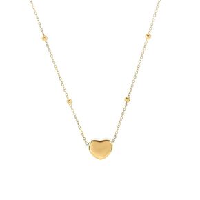 Gold Heart Necklaces for Women, Dainty 18k Gold Plated Necklace, Choker Necklace for Women Trendy, Handmade Pendant Necklace for Women, Gold Jewelry Gift for Women