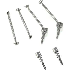 AMORIL Front/Rear Dog Bones, 4PCS Metal Differential Cup,Front/Rear Dog Bone for RC Car 1:14 Replacement Accessories