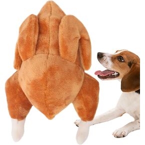 Interactive Turkey Plush Dog Toy with Squeaker | Soft and Durable | Ideal for Small, Medium, and Large Breeds | Perfect for Festive Fun and Daily Playtime