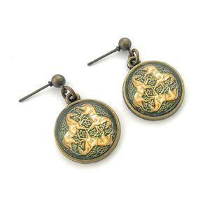 Celtic Horse Earrings - Three Horses with Celtic Knot - Handmade