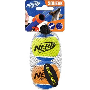 ألعاب كرة تنس للكلاب من نيرف دوج مع مصدر صرير تفاعلي، خفيفة الوزن ومتينة ومقاومة للماء، 3 بوصات، للسلالات الصغيرة والمتوسطة، عبوتين، ألوان مختلطة in Kuwait