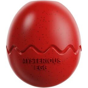 Dog chew Toy, Durable Natural Rubber Dinosaur Eggs Dog Toys, Pet Interactive Toys Slow Feeder Toy for Small Medium Large Dogs (Red) in Saudi Arabia