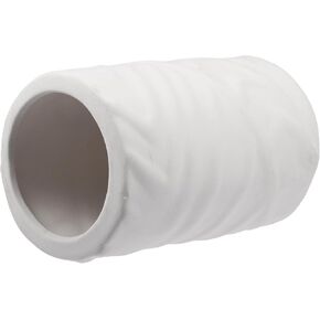 Aquarium Decorations Hideaway Rock Cave, Ceramic Fish Tank Decoration Stone for Aquatic Pets to Breed Plays Rest, 4.49x2.99x2.95 Inch (White)