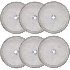 6 Pieces French Press Filters Screen, 4 Inch Stainless Steel Mesh Screen and Replacement Parts for French Press Coffee Maker 1000 ml, 34 Oz, 8 Cup