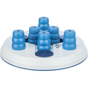 TRIXIE Pet Products Mini Solitaire Game for Dog, Level 1, White/Blue, 7.75 x 7.75 in. (32023)