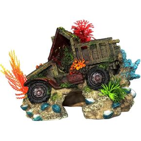 1pc Fish Tank Landscaping Ornaments Car Decoration Coraline Decor Truck Ornaments Aquarium Ornament Fish Tank Shelter Aquarium Landscape Artificial Decor Landscaping Ornament Doll