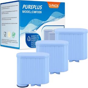 Coffee Water Filter Replacement for AquaClean CA6903/10/00/01/22/47, CA6707/00/10, CMF009, Philips 2000/3000/3100/4000/5000, 421946039401, 421944050461 Coffee Machine, 3Pack by PUREPLUS