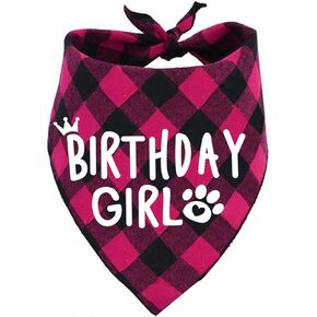 Birthday Girl Dog Bandana