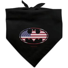 Batman USA American Flag Shield Logo Dog Pet Bandana