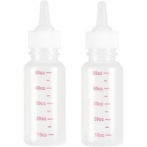 2PCS Pet Nursing Bottle 50ml Dog and Cat Feeding Bottle Pet Silicone .ORN Puppy Cat Baby Nursing Water Milk Feeder