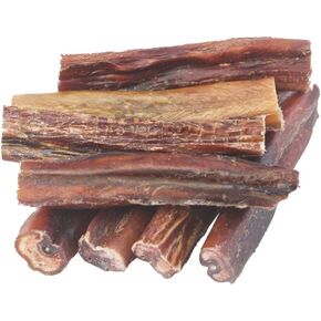 Boulder Dog Food Company Bison Chews, 4 Inches (7 oz) - Bully Sticks for Dogs Made in USA, No Hide Dog Chews, Grain Free Dog Treats, Healthy Dog Treats, Bully Sticks Odor Free, Pizzle Sticks for Dogs