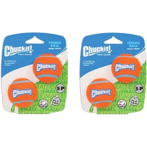 Chuckit! 2 Pack of Tennis Ball Shrink Sleeves, Small (1.5 Inch), 2 Balls Per Pack