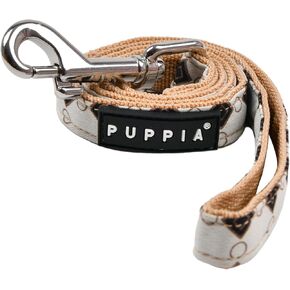 Puppia Kovo Winter Dog Leash Walking Training Fashionable for Small and Medium Dogs, Brown, Medium