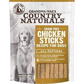 Grandma Mae's Country Naturals Grain Free Chicken Sticks Chewy Dog Treats, 5 Ounces