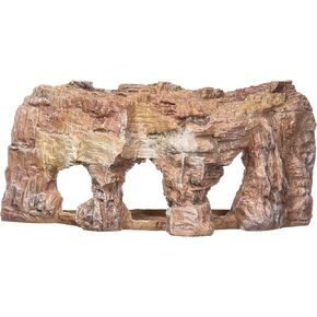Penn-Plax Grotto Terrarium or Aquarium Decoration - Natural Rock Cave Hide Out- for Reptiles, Amphibians, Fish, and Other Small Animals – Large Size (RR701)