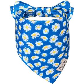 SCENEREAL Dog Bandana 4 Pack, Holiday Dog Bandanas for Small Medium Large Dogs, Independence Day Reversible Triangle Bibs Scarf, American Flag Pet Neckerchief for Boy Girl Puppy Cats