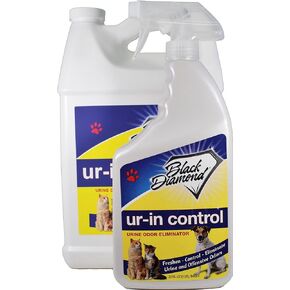 Ur-in Control Eliminates Urine Odors – Removes Cat, Dog, Pet, Odors Human Smells From Carpet, Furniture, Mattresses, Grout and Pet Bedding, Concrete. Biodegradable Enzymes. (1-Quart/1-Gallon)