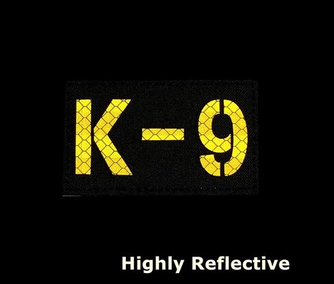 قطعتان من رقعة K-9 لحزام الكلاب العاكسة لرقعات مخالب الكلب K-9 علم الولايات المتحدة الأمريكية مع دعامة تثبيت بخطاف وحلقة (كلب الخدمة - أبيض) in Kuwait